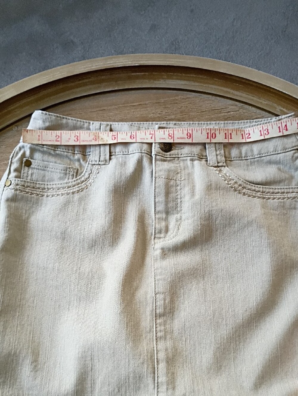 Christopher & Banks Light Cream Skirt - Picture 6 of 6